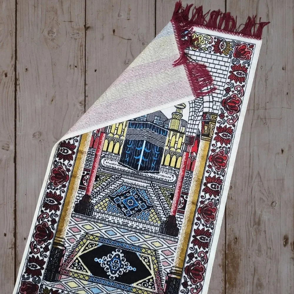 Vintage Marveltex Prayer Rug, Wall Hanging or Tapestry, 24x48